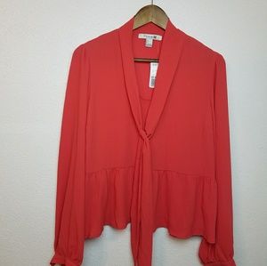 Forever 21 Orange Blouse Sz. L